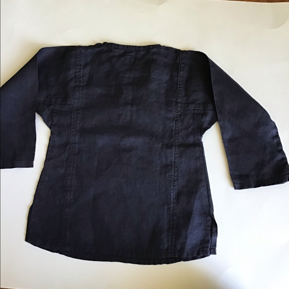 Linen long sleeves shirt/ blouse. NWOT - Picture 2 of 4